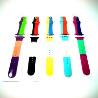     Apple iWatch - Smart Watch COLOR Series Silicone Band  Strap 42mm / 44mm / 45mm (Mix Colors)